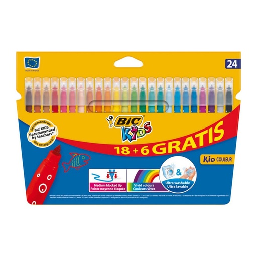 [118798] ROTULADOR BIC KID 24 COLORES