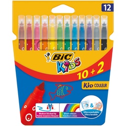 ROTULADOR BIC KID 12 COLORES