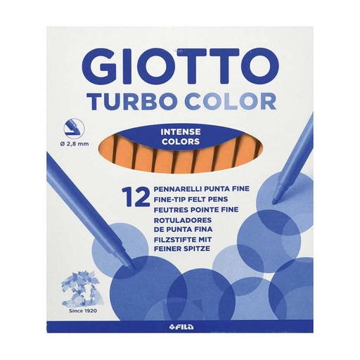 [649244] ROTULADOR GIOTTO TURBO COLOR UNICOLOR CARNE 12 UDS 