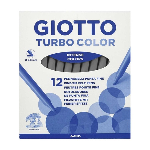 [649252] ROTULADOR GIOTTO TURBO COLOR UNICOLOR GRIS 12 UDS 
