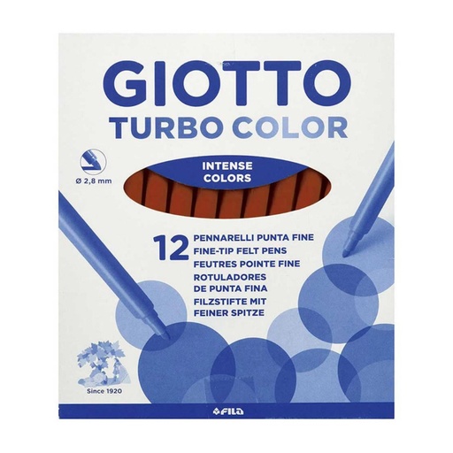 [649249] ROTULADOR GIOTTO TURBO COLOR UNICOLOR MARRON OSCURO 12 UDS 