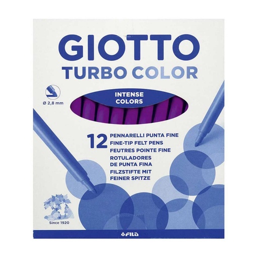 [649255] ROTULADOR GIOTTO TURBO COLOR UNICOLOR VIOLETA 12 UDS 