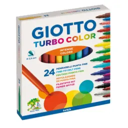 ROTULADOR GIOTTO TURBO COLOR ESTUCHE 24 COLORES 