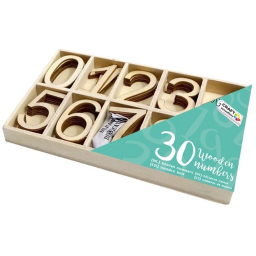 [862604] RMS NÚMEROS DE MADERA CRAFT SENSATIONS