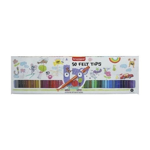 [649283] ROTULADORES MEGA-PACK 50 COLORES LAVABLES