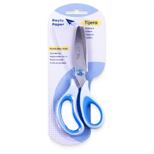 [630959] TIJERA ERGO CUT 14 CM RAYLU AZUL