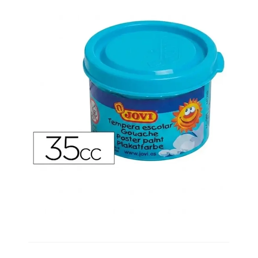 [630067] TÉMPERA JOVI ESCOLAR 35CC AZUL CYAN