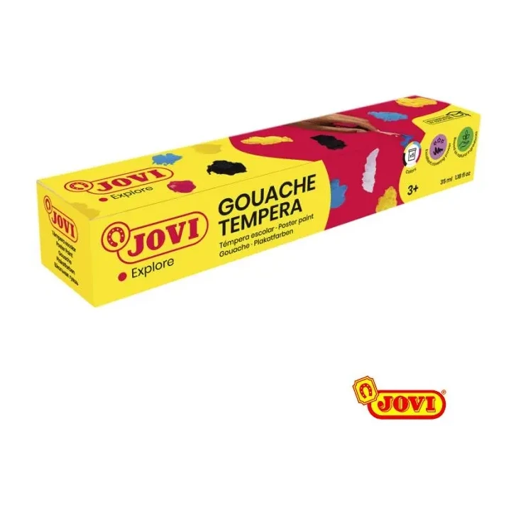 [649972] TÉMPERA JOVI ESCOLAR 35CC 505 5 COLORES SURTIDOS + PINCEL