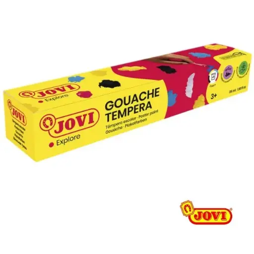 [649972] TÉMPERA JOVI ESCOLAR 35CC 505 5 COLORES SURTIDOS + PINCEL