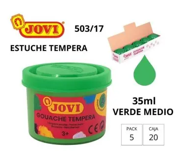 [630077] TÉMPERA JOVI ESCOLAR 35CC VERDE MEDIO