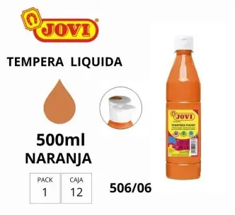 [630233] TÉMPERA JOVI 500GR NARANJA