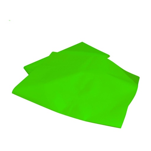 [600172] PAPEL SEDA 50×75 CM 18 G VERDE CLARO MANO 13 HOJAS