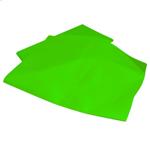 [600172] PAPEL SEDA RESMA 520H 50×75 CM 18 G VERDE CLARO MANO 25 HOJAS