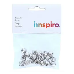 CASCABELES COLOR PLATA 12 MM BOLSA 20 UNIDADES