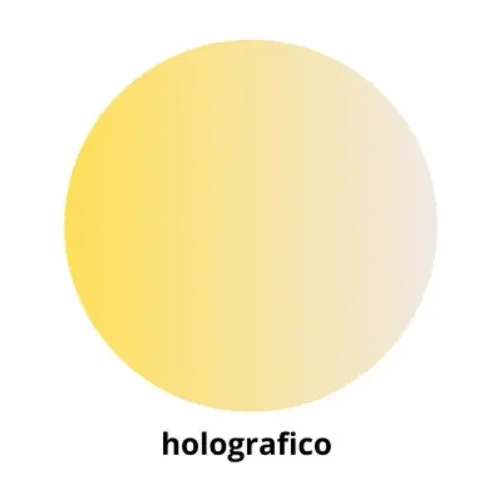 [825953] GOMETS CÍRCULO GRANDE Ø 21 MM HOLOGRÁFICO AMARILLO