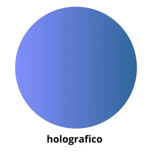 [825954] GOMETS CÍRCULO GRANDE Ø 21 MM HOLOGRÁFICO AZUL