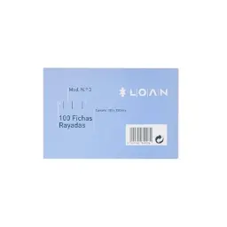 FICHAS RAYADAS LOAN 100 X 150 MM Nº3