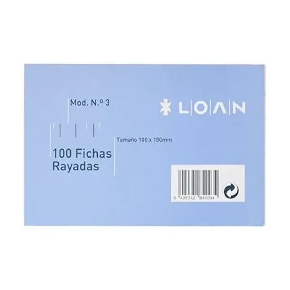 [180319] FICHAS RAYADAS LOAN 100 X 150 MM Nº3