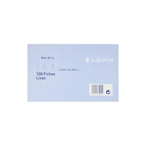 [180320] FICHAS RAYADAS LOAN 125 X 200 MM Nº4