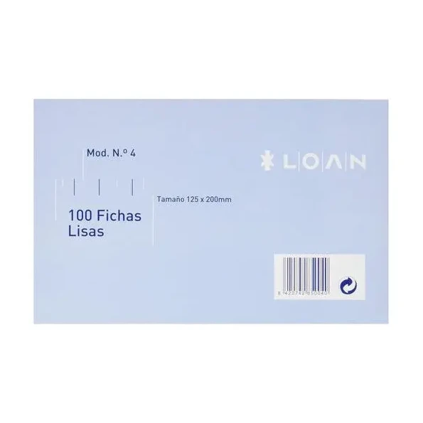 [180320] FICHAS RAYADAS LOAN 125 X 200 MM Nº4