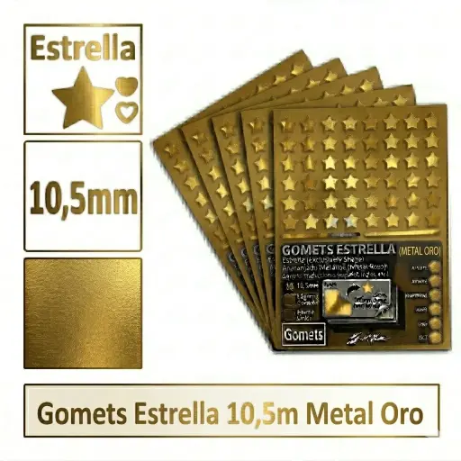 [826040] GOMETS ESTRELLA METAL XL ORO