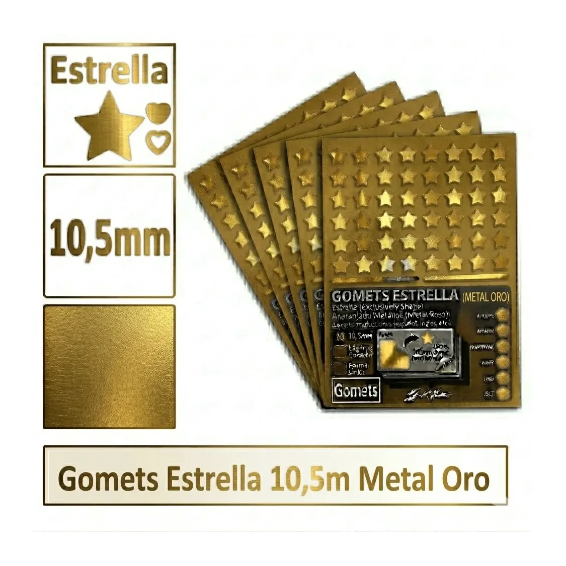 [826040] GOMETS ESTRELLA METAL XL ORO
