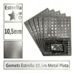 GOMETS ESTRELLA METAL XL PLATA