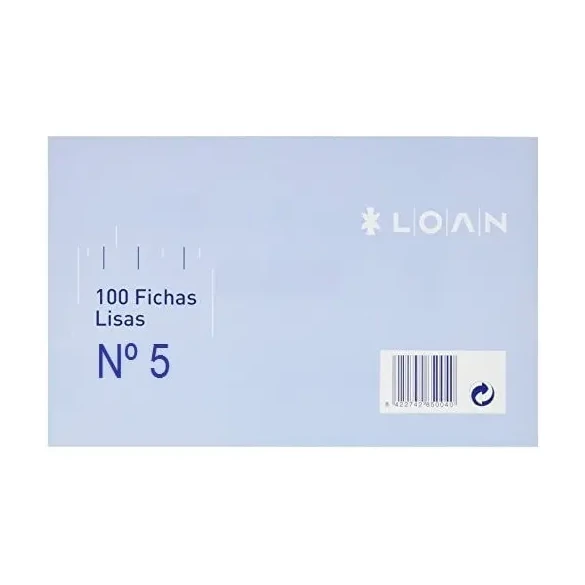 [180321] FICHAS RAYADAS LOAN 160 X 220 MM Nº5 