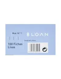 FICHAS RAYADAS LOAN 65 X 95 MM Nº1