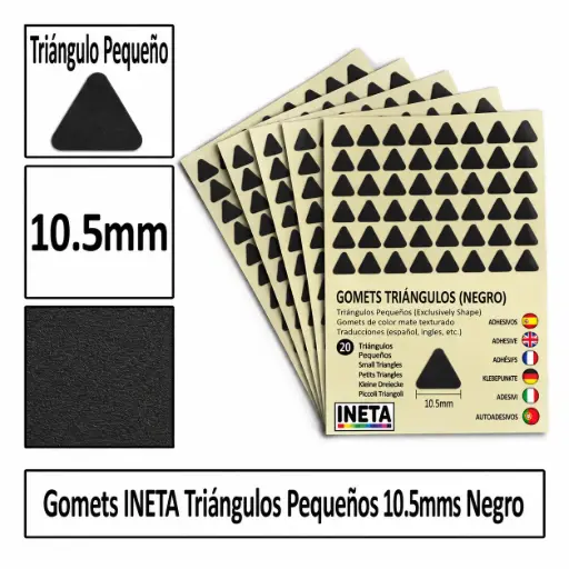 [826067] GOMETS TRIANGULO PEQUEÑO Ø 10,5 MM NEGRO