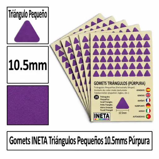 [826068] GOMETS TRIANGULO PEQUEÑO Ø 10,5 MM PURPURA