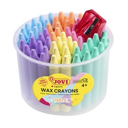 CERAS PLÁSTICAS JOVI PASTEL 6 COLORES PACK 60 UDS