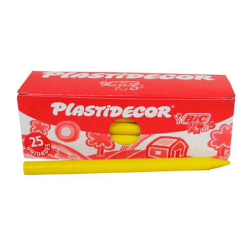 [649807] CERAS PLASTIDECOR KIDS 12U AMARILLO