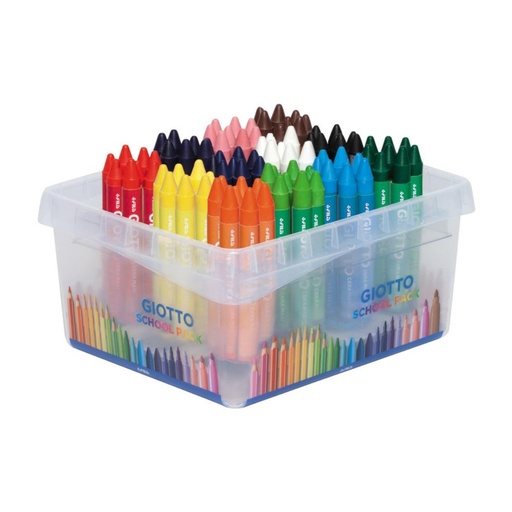 [649408] GIOTTO CERA MAXI WAX CRAYONS CLASS PACK 96UDS