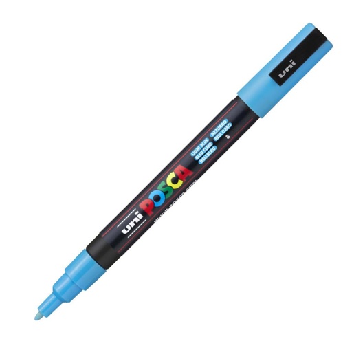 [122011] ROTULADOR POSCA PC-3M AZUL CLARO