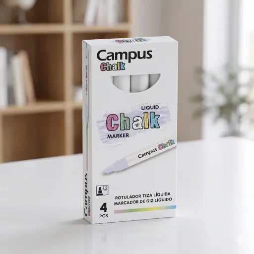 [081685] ROTULADOR CAMPUS TIZA LIQUIDA BLANCO