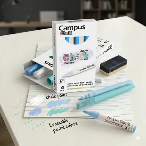 [081689] ROTULADOR CAMPUS TIZA LIQUIDA AZUL NEON
