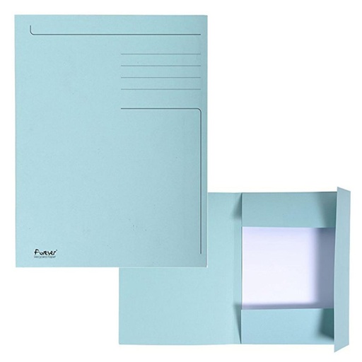 [180813] SUBCARPETA 3 SOLAPAS A4 IMPRESA 280G AZUL