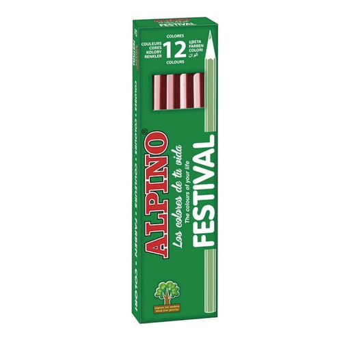 [649436] LAPICES ALPINO UNICOLOR MARRON 12 UNIDADES