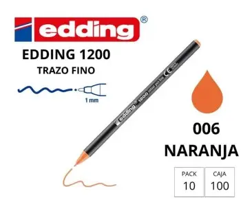 [080210] ROTULADOR EDDING 1200 NARANJA