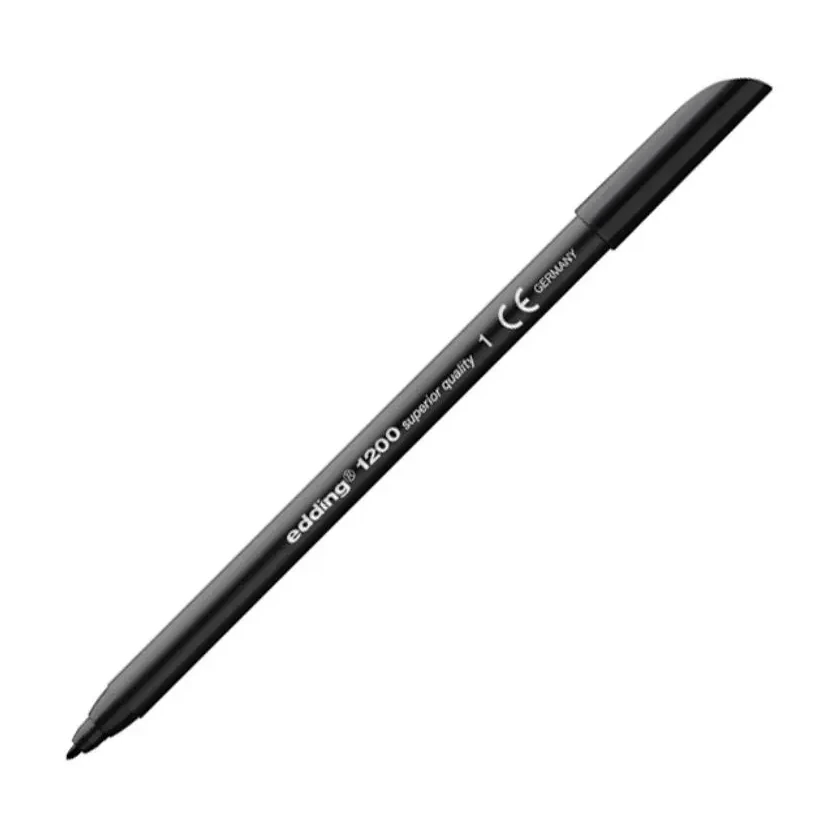 [080204] ROTULADOR EDDING 1200 NEGRO