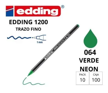 [119383] ROTULADOR EDDING 1200 VERDE NEON