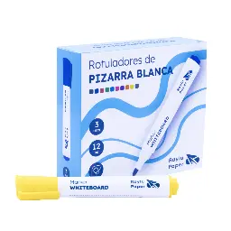 ROTULADOR DE PIZARRA BLANCA AMARILLO RAYLU FLOW