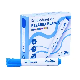 ROTULADOR DE PIZARRA BLANCA AZUL CLARO RAYLU FLOW 