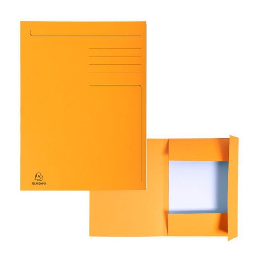 [180814] SUBCARPETA FOREVER 3 SOLAPAS CARTON RECICLADO 280GR A4 NARANJA