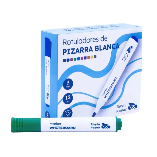 [081443] ROTULADOR DE PIZARRA BLANCA VERDE RAYLU FLOW 