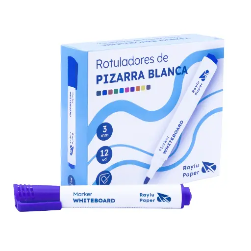 [704352] ROTULADOR DE PIZARRA BLANCA VIOLETA RAYLU FLOW 