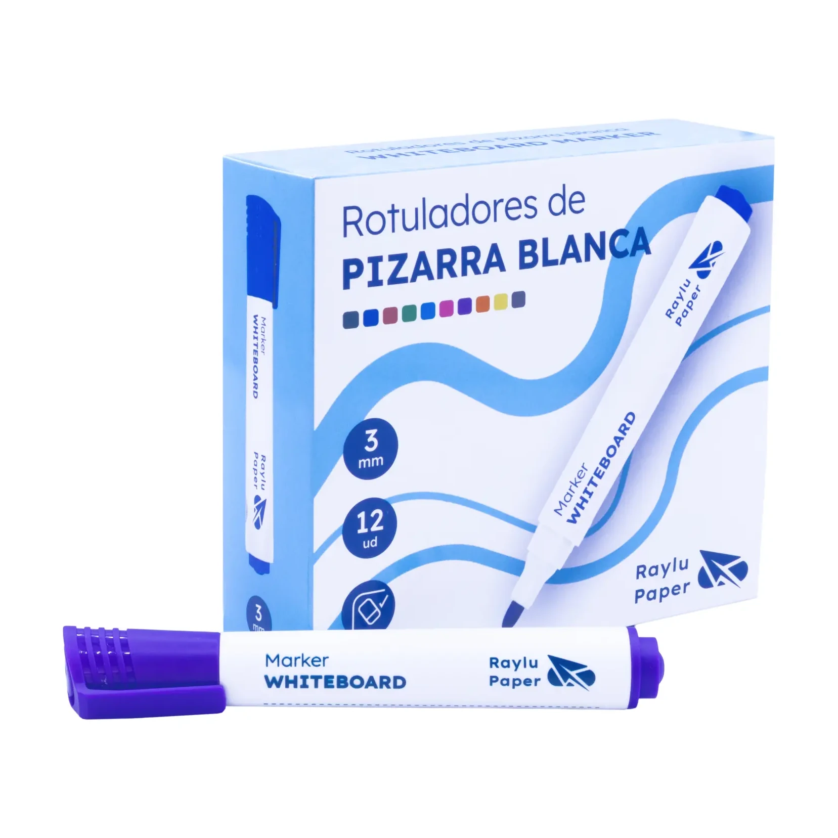 [704352] ROTULADOR DE PIZARRA BLANCA VIOLETA RAYLU FLOW 