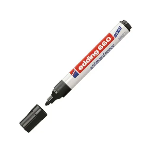 [118816] ROTULADOR EDDING PIZARRA BLANCA 660 NEGRO