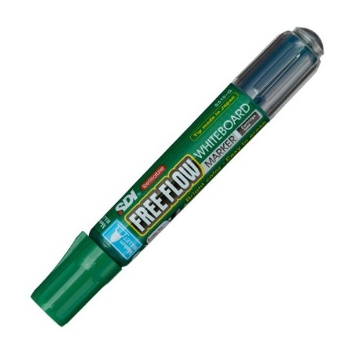 [825480] ROTULADOR FREE FLOW VERDE RECARGABLE PARA PIZARRA BLANCA